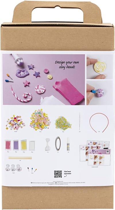 Creativ Company DIY Craft Kit Jewellery Clay Kids