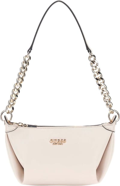 GUESS Schoudertas Eco Evaine Top Zip Shoulder Bag Stone Lichtgrijs