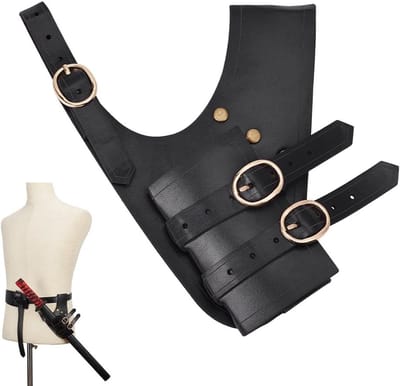 Medieval Zwaard Holster van Leer voor Riem, Links Hand Zwaard Schede, PU Leer Zwaard Houder voor Dagger, Ridder Piraten Cosplay Kostuum en Accessoires