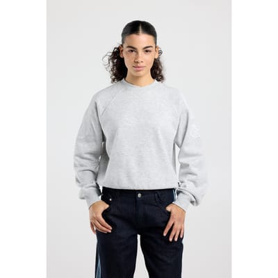 America Today Sanny Light Grey Melange Maat: S | Longsleeves Outlet | Dames | Grijs