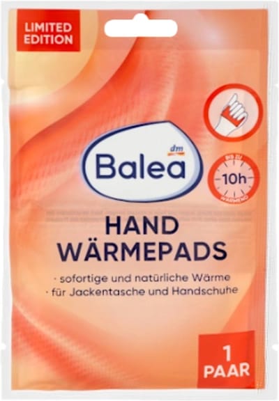 Warmtepads voor de Handen - Balea | 1 Paar - Tot 10 uur Warmte | Winter - Koude dagen - Handwarmers
