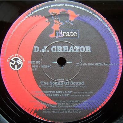 12-inch Plaat DJ CREATOR - The Sound Of Sound PRT98 Pirate Records 1996 Italië Dance & Electronica Gebruikt