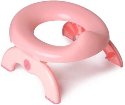 Kinder Toilet - Potty Trainer - Zindelijkheidstraining - Met Rugleuning Handvatten - 10L x 10B mm - Eén Kleur