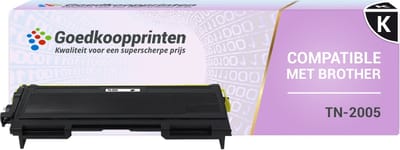 Brother TN-2005 toner Zwart (2.600 afdrukken) - Huismerk