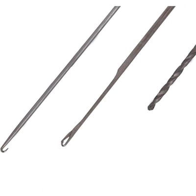 Vissen Aas Rig Gereedschap Set Aas Naald T-handvat Knooptrekker en Schaar Tackle Rigging Gereedschap gray
