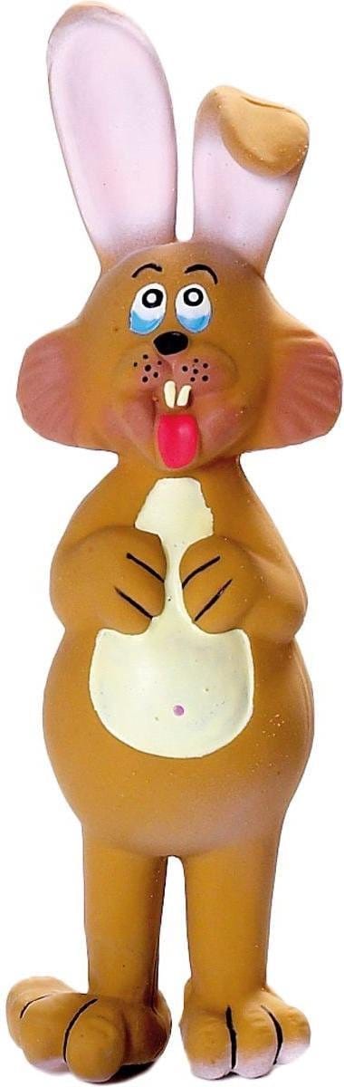 Flamingo Hondenspeelgoed Latex Konijn - Bruin - 8 x 6.5 x 23 cm
