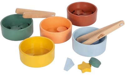 Small Foot - Houten Montessori Sorteerspel met Knijptang