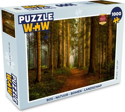 Puzzel Bos - Natuur - Bomen - Landschap - Bladeren - Legpuzzel - Puzzel 1000 stukjes volwassenen