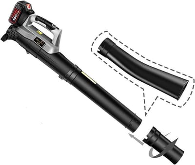 Elektrische Bladblazer - Draadloze Veegmachine - Gazon Onderhoud - Krachtige Koperen Motor - 20 Volt - Zwart