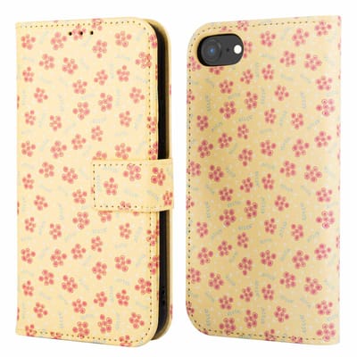 imoshion Hoesje - Geschikt voor Apple iPhone 17e / 16e - Design Bookcase smartphone - Sunny Yellow Petite Flowers