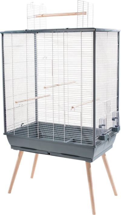 Zolux vogelkooi neo jili grijs 81x48x132 cm