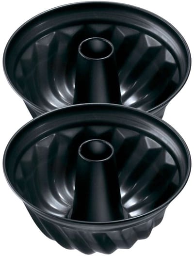 Set van 2 Kouglofvormen 25 cm Zenker Black Metallic
