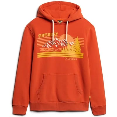 Superdry - Outdoor gestreepte hoodie met afbeelding - Heren - Hoodies