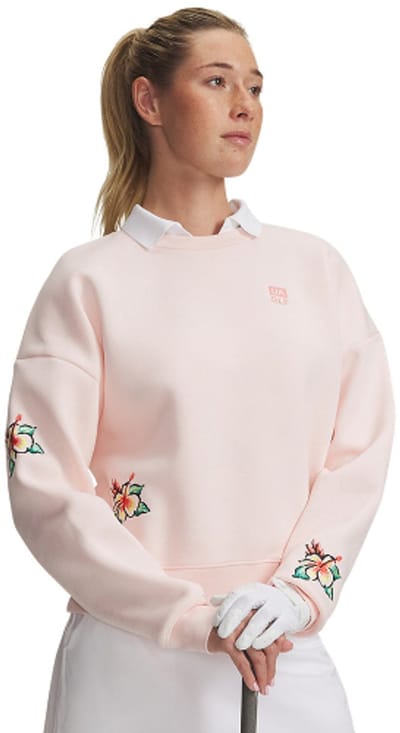 Under Armour Icon Golf Trip Crew Pink