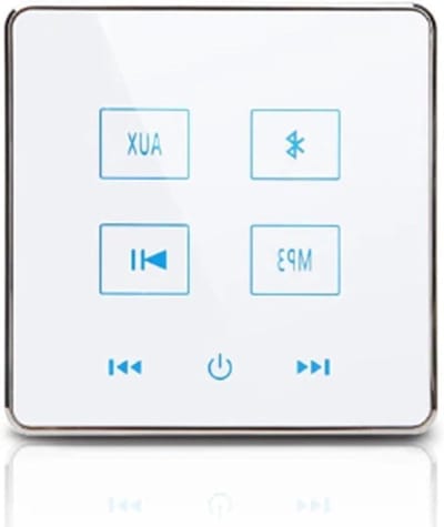 Muurversterker - Muziek Paneel - Thuis Muziek - Touchscreen Bediening - 2x25W - Wit