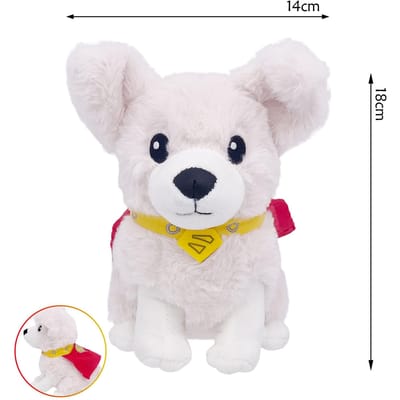 Dernier styleSuperman Chien Animal de Compagnie Héros Poupée Peluche Jouet DC Série Superman Action Réelle Poupée Jouet en Peluche