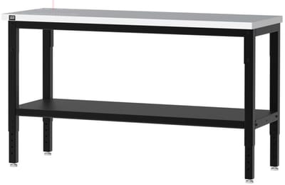 HBM RVS werkbank 152 cm x 61 cm, hoogte 91,1 cm, draaggewicht 150 kg