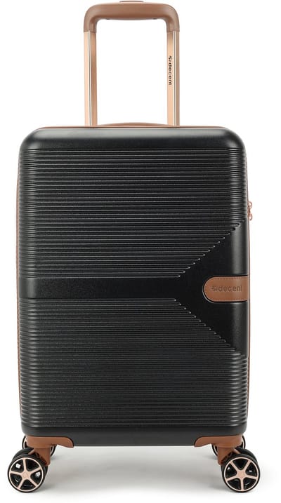 Decent STELLA Handbagage koffer 55x35x20 cm- Handbagage trolley 35 liter- Lichtgewicht koffer - Reiskoffer - Veilig TSA Cijferslot – Spinner handbagage 55 cm – Zwart