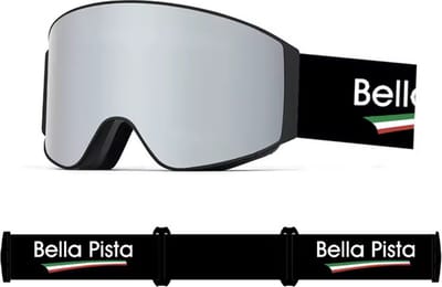 Bella Pista - Skibril - Snowboardbril - Polariserende glazen - Grijs spiegelgas