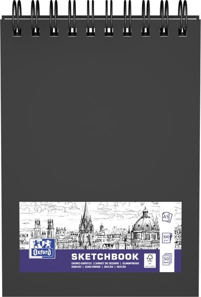 Schetsboek oxford a5 50 vel spiraal | 5 stuks