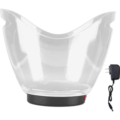 Seau à Glace LED Seau à Vin Acrylique Seau Lumineux Transparent pour Fête KTV