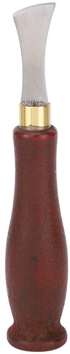 By shayne - Lederen randgroefgereedschap - Creaser Edge randmarkeringsgereedschap - 1,5 mm - Roestvrij staal - Voor leerbewerking - Houten handvat