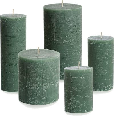 Cactula set van 5 chique stompkaarsen voor urenlang plezier = 7 x 10 - 7-13.5 - 7-20 - 10 x 11 en 10 x 18 cm