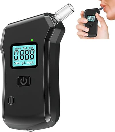 1 stuk draagbare ademtest met scherm, zeer nauwkeurige metingen, voor persoonlijke controle thuis.