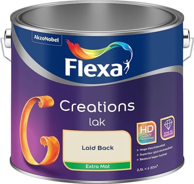 Flexa - Creations Lak Extra Mat - Laid Back - Mengverf - 2,5 L