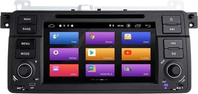 Navigatiesysteem auto met scherm - autoradio geschikt voor CarPlay en Android auto - bluetooth radio - geschikt voor BMW E46 1998-2006 Rover 75 1999-2005