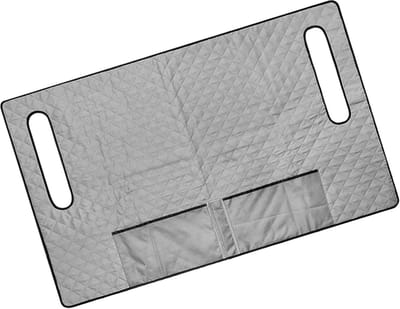 Golfkar Stoelhoes - Golfhanddoek Zithanddoek - Bescherming Stoelen - Waterdicht en Sneldrogend - 128 x 80.5 cm - Grijs