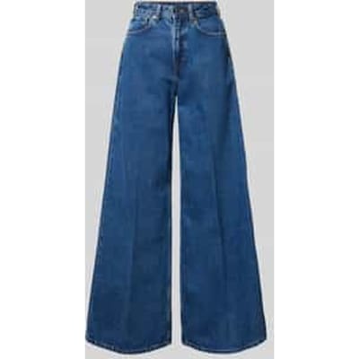 Wide leg jeans met 5-pocketmodel