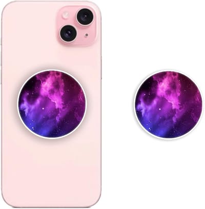 Mobiele Telefoon Ring Grip Houder voor Smartphones en Tablets - Vouwbaar, Retractable en Ergonomisch voor Dagelijks Gebruik in Nebula Lilac