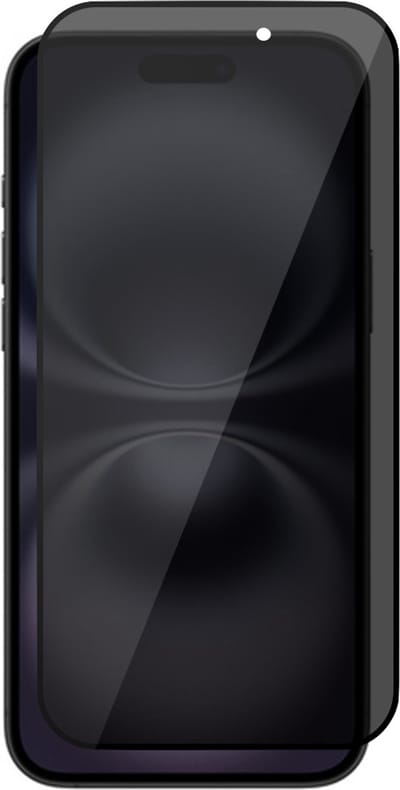 Privacy Screenprotector geschikt voor iPhone 16 - Volledig Dekkend Gehard Glazen Tempered Glass Krasbestendige Screen Protector