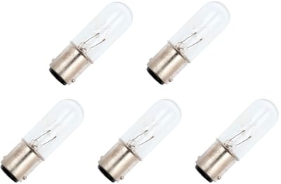 Signaallamp Ba15d 60V 3W - 50 mAh - 5 stuks - T16 Gloeilamp Ø16mm - 54mm - 2500K - Dimbaar