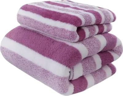 Livano Handdoeken Set - Hotelkwaliteit - Handdoek - Towel - Paars - 2 Stuks