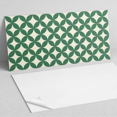 Coloray Wandpanelen Zelfklevend - Bladmotief in een raster PVC Wandpaneel - 100 cm x 50 cm - Groente Wandbekleding Zelfklevend - 1 stuk - Mozaïeken Wandpanelen Zelfklevend - Wandpaneel Keuken - Wandpanelen Badkamer