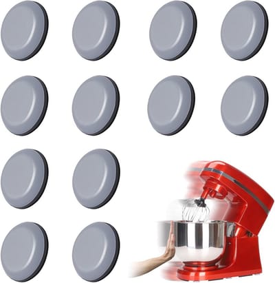 Onzichtbare glijders voor keukenapparaten - zelfklevend, eenvoudig te gebruiken, perfect voor elke ondergrond - 12 stuks