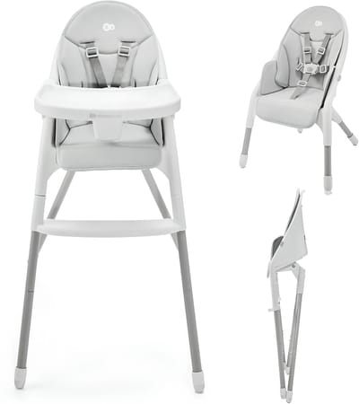 JCP® Kinderstoel - Maximaal Gewicht 15kg - Vouwstoel - Kinderstoel Inklapbaar - Lichtgrijs - 70cm x 58cm x 96cm