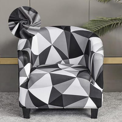 Levivel Clubfauteuilhoes Stretch Fauteuilhoes Bedrukte Kuipstoelhoes Woonkamerbankhoes Spandex Bankhoes Ontworpen Voor Barbalie Familie Kamer 1 PC