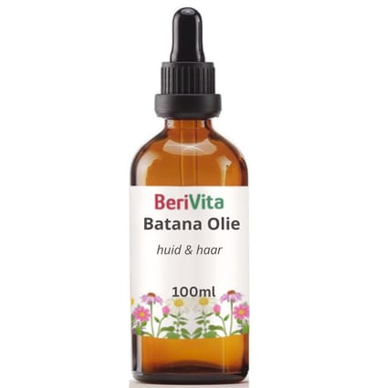 Batana Olie 100ml Pipetfles Glas - Pure Huid en Haarolie van Amerikaanse Palm, Elaeis Oleifera - Batana Oil Koudgeperst en Onbewerkt