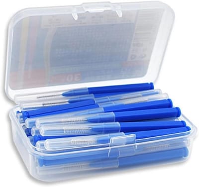 Interdentale Borstels - Tandenstokers Mondhygiëne - Tussen Tanden Reinigen - Zachte Borstelharen - 30 stuks - Blauw