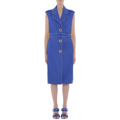Moschino Dress Blue Blue Maat: 42 | Midi Jurken Outlet | Dames | Blauw