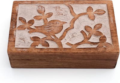 Handgemaakte Houten Sieradendoos - Organiser voor Juwelen en Aandenkens