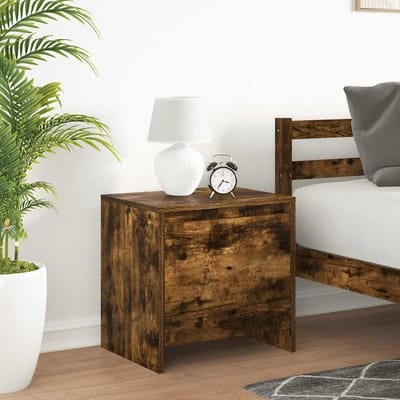 vidaXL - Nachtkastjes - 2 - st - 45x34x44,5 - cm - bewerkt - hout - gerookt - eikenkleur