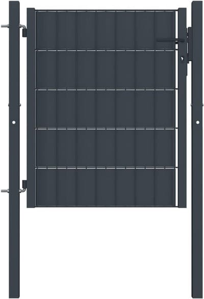 Tuindeur 100x101cm PVC Staal Antraciet