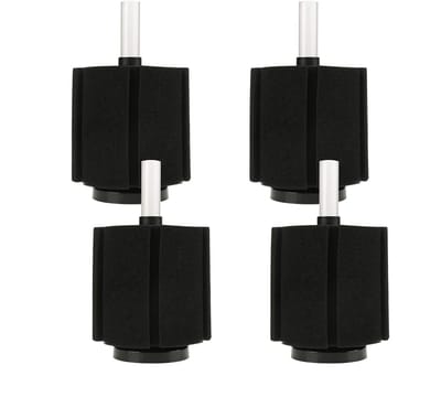 Dailygoods- Aquarium Sponsfilters Set van 4 - Nano-biologische Filters - Veilig voor Kleine Vissen - Eenvoudige Installatie - Stressvrije Omgeving - Geschikt tot 60 Liter - Aquariumfilter
