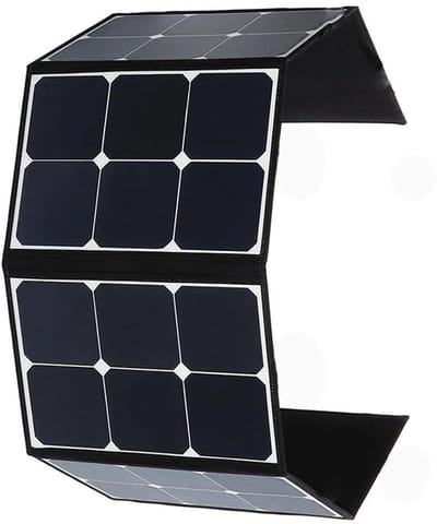 Zonnepaneel 120W - Vouwbaar Oplaadpaneel - Energie Opwekken - Sunpower Zonnecellen - 173x41cm Uitgevouwen - Zwart