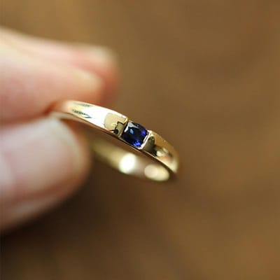 Klassieke Saffier Verlovingsring Vintage Glanzend Licht Luxe Koppelstijl Unisex Ringen Banket Feest Sieraden Verstelbaar 8 brown