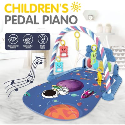 Piano à pédales pour enfants éducation éducation précoce musique fitness équipement de fitness musical pour bébé jouet tapis de ramper lumineux